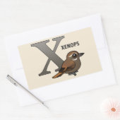 Xが外国人向け 長方形シール (封筒)