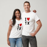Xが大好き |ハートカスタム文字TXテキサス州 Tシャツ<br><div class="desc">このシャツはカスタマイズどの場所にでも入れる。L Aまたは項目i.e. C U Pまたは人ie.MかMかかわいらし何でも好きで見えカッコいいる。</div>