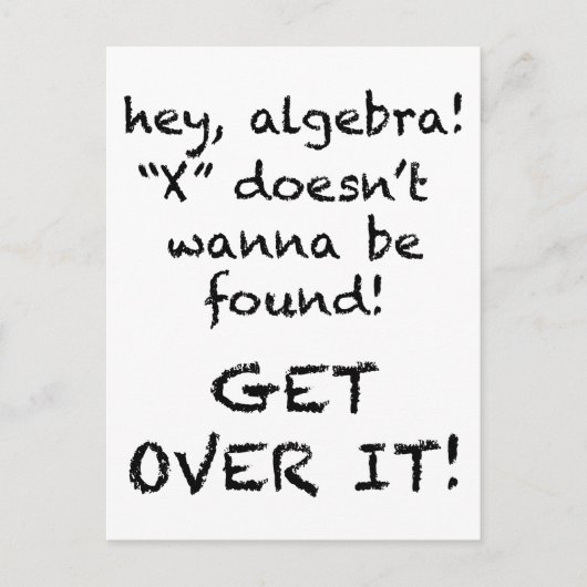 Xが無い ポストカード (正面)