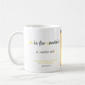 XつはXanthicアルファベットのマグのためです コーヒーマグカップ (左)