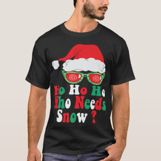 Xで雪サンタ&ハットが必要なホホ Tシャツ