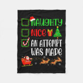 Xにいけなクリスマス・ニースの試みがおもしろいあった フリースブランケット (正面)