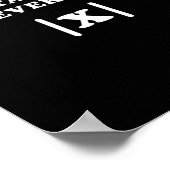 Xの教え演算先生を信頼しないMathおもしろい Me ポスター (角)