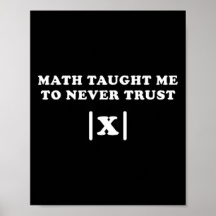 Xの教え演算先生を信頼しないMathおもしろい Me ポスター