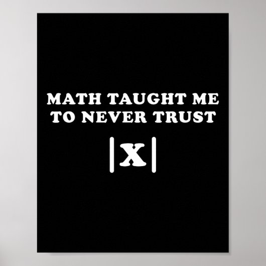 Xの教え演算先生を信頼しないMathおもしろい Me ポスター (正面)