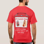 Xの昼食のTシャツ Tシャツ (裏面)