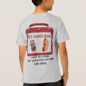 Xの昼食のTシャツ Tシャツ (裏面)