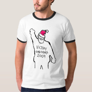 Xの要因クリスマスの2009年の勝利に対してサンタ Tシャツ