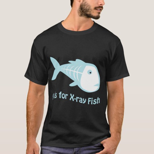 Xはエックス線の魚 Tシャツ (正面)