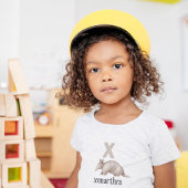 XはXenarthra用：アルファベットを見つける トドラーTシャツ