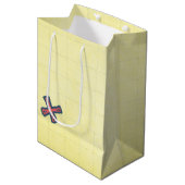 Xを使った海賊パーティー宝物地図 ミディアムペーパーバッグ (正面アングル)