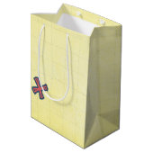 Xを使った海賊パーティー宝物地図 ミディアムペーパーバッグ (裏面アングル)