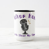 Xアフターポッドキャスト ツートーンマグカップ (中央)