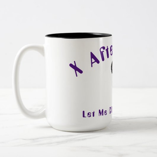 Xアフターポッドキャスト ツートーンマグカップ (左)