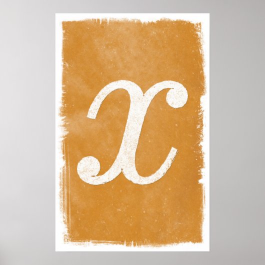 Xアート – 数学ポスター ポスター (正面)