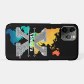 Xイニシャルパーソナライズされたシルバーモノグラムあなたの名前 Case-Mate iPhoneケース (裏面(横))