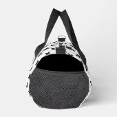 Xクールクロス黒シンプル ダッフルバッグ (右)