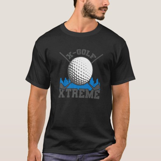 Xゴルフxtremeゴルフボール及びゴルフクラブ Tシャツ (正面)