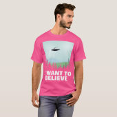 Xファイル信じのポスターファンアートが欲しい Tシャツ (正面フル)