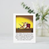 Xマスおもしろいはがきサンタの弁護士 シーズンポストカード (スタンド正面)