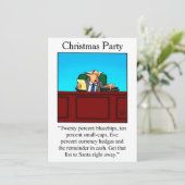 Xマスおもしろいパーティー金融招待状 招待状 (スタンド正面)