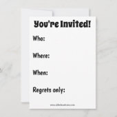 Xマスおもしろいパーティー金融招待状 招待状 (裏面)