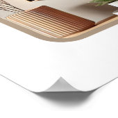 XマスのウォールアートBald Eagle in Flight. ポスター (角)