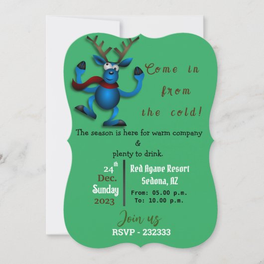 Xマス 招待状 (正面)