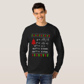 Xマメリース方程式数学先生ブリークリスマス Tシャツ (正面フル)