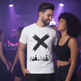 Xマーク ステートメントTシャツ Tシャツ