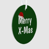 Xメリーマス オーナメント (正面)