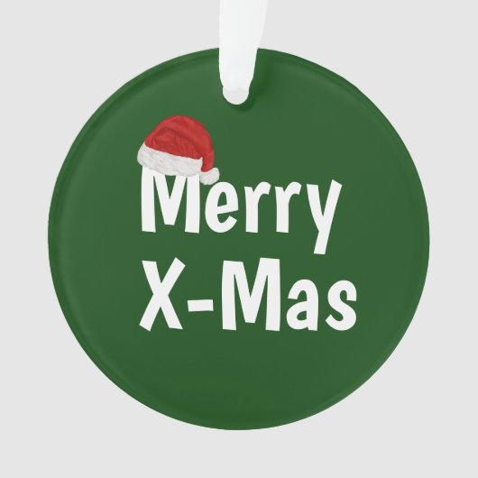 Xメリーマス オーナメント (正面)