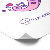 Xモノグラムアートザリアの女の子の名前の意味ポスター ポスター (角)