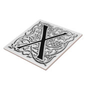 Xモノグラム「銀ベスク」セラミックタイル タイル (側面)