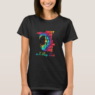 Xレイテックメッシーバン顔マスクと取得物D Tシャツ