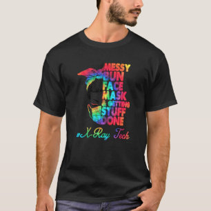 Xレイテックメッシーバン顔マスクと取得物D Tシャツ