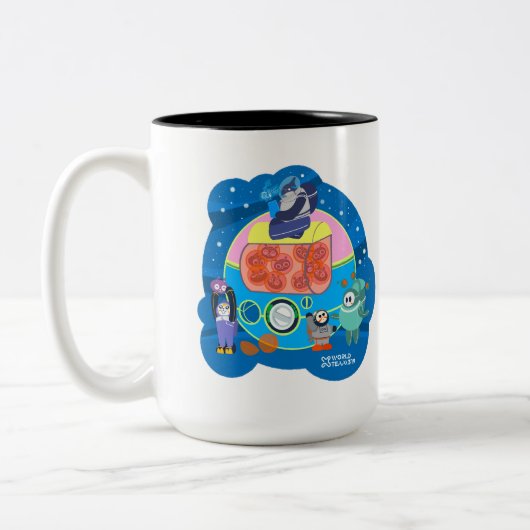 Xワールドチーム319-20250228コーヒーカップ ツートーンマグカップ (左)