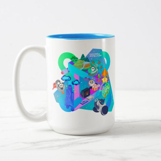 Xワールドチーム319-20250303コーヒーカップ ツートーンマグカップ (左)