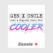 X世代の叔父 – 通常の叔父のようにも シール (シート)