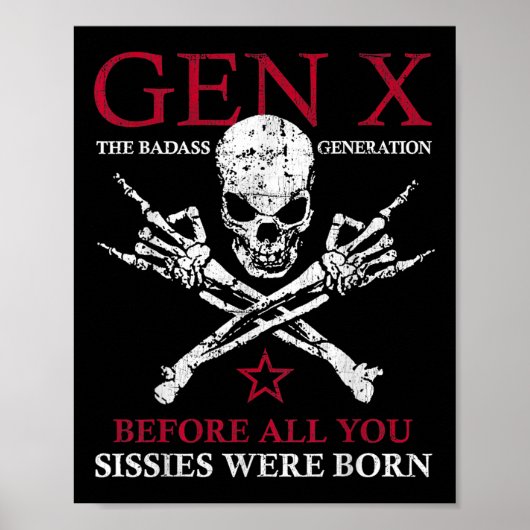 X世代の悪い世代の前に我々を信じる ポスター (正面)