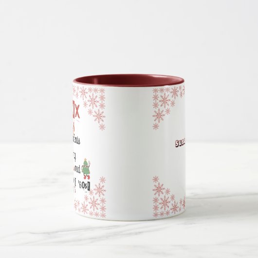 X世代の祖父母保の60年代以降のクリスマス素晴らしい マグカップ (中央)