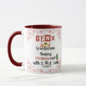 X世代の祖父母保の60年代以降のクリスマス素晴らしい マグカップ (左)
