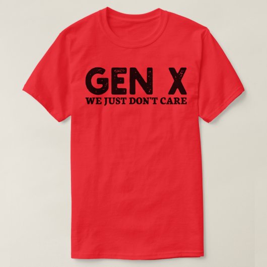 x世代は絶対に気にない tシャツ (デザイン正面)