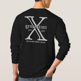 X世代カスタマイズ年 Tシャツ