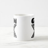 X世代フレーズのマグ コーヒーマグカップ (中央)