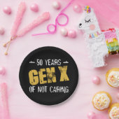 X世代50誕生日 ペーパープレート (パーティー)