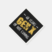 X世代60誕生日 スタンダードカクテルナプキン (角)