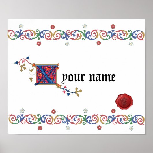 X中世ポスター ポスター (正面)