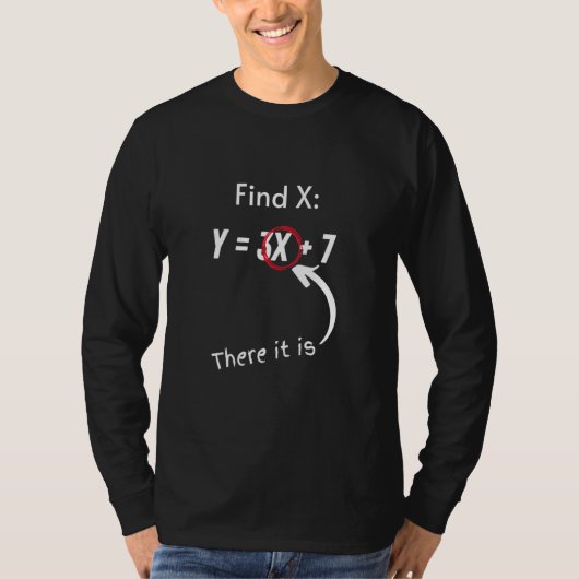 X代数の検索 Tシャツ (正面)