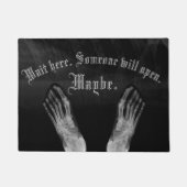 X光線の放射線学の医学の足は玄関マットをここに待っています ドアマット (正面)